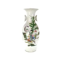 vase chinois peint à la main paysage poisson antique xl impressionnant